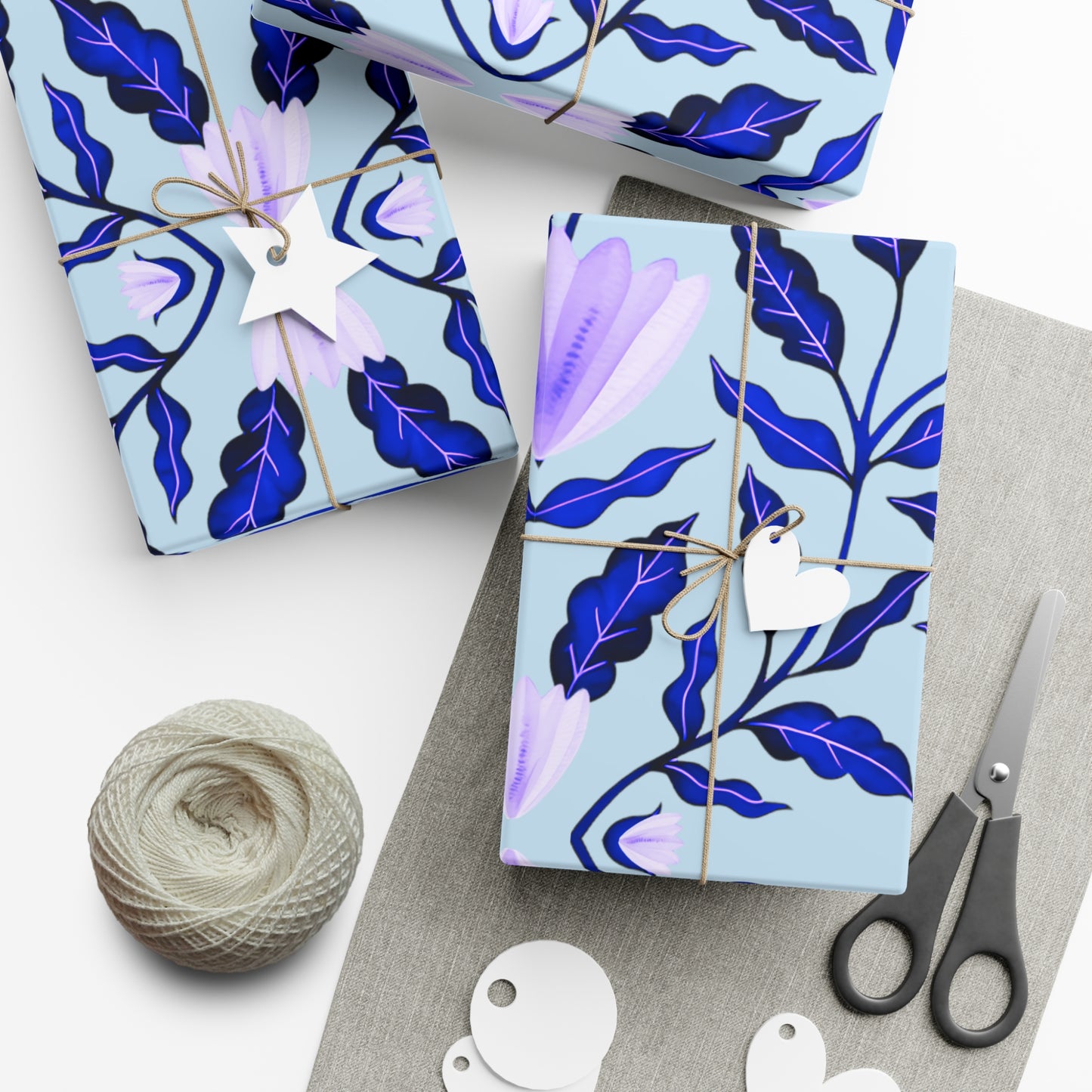 WINTER WONDERLAND | Floral-Vine Seasons Wrapping Paper
