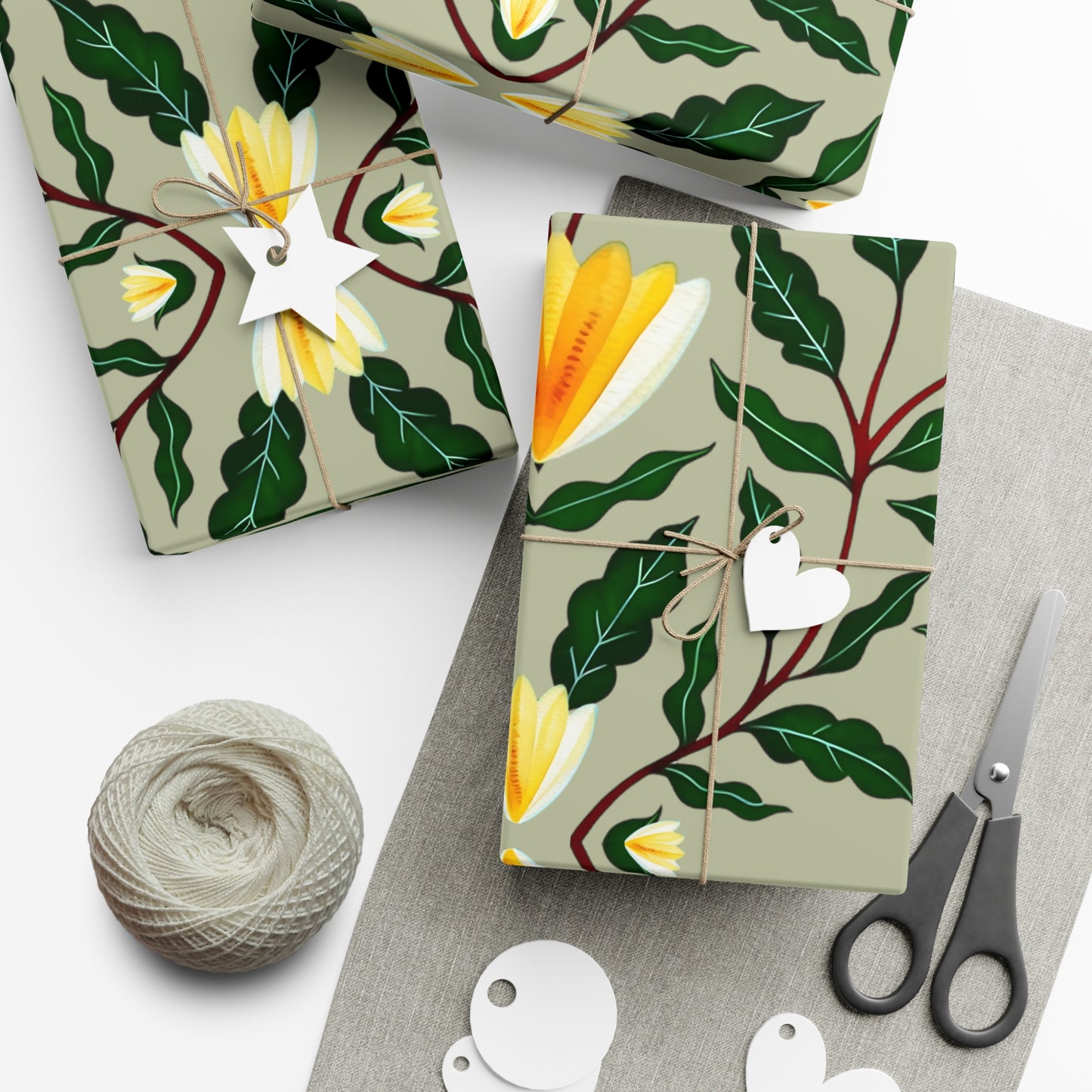 SPRING BLOSSOMS | Floral-Vine Seasons Wrapping Paper