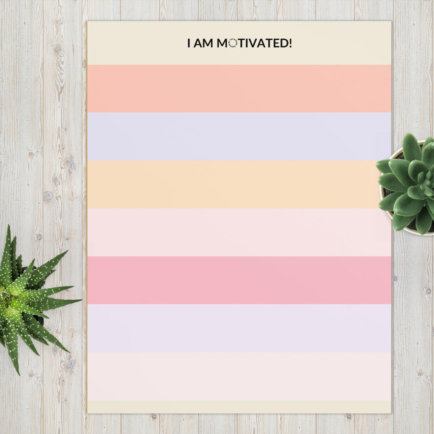 MOTIVATED | Letter-Size Affirmation Notepad