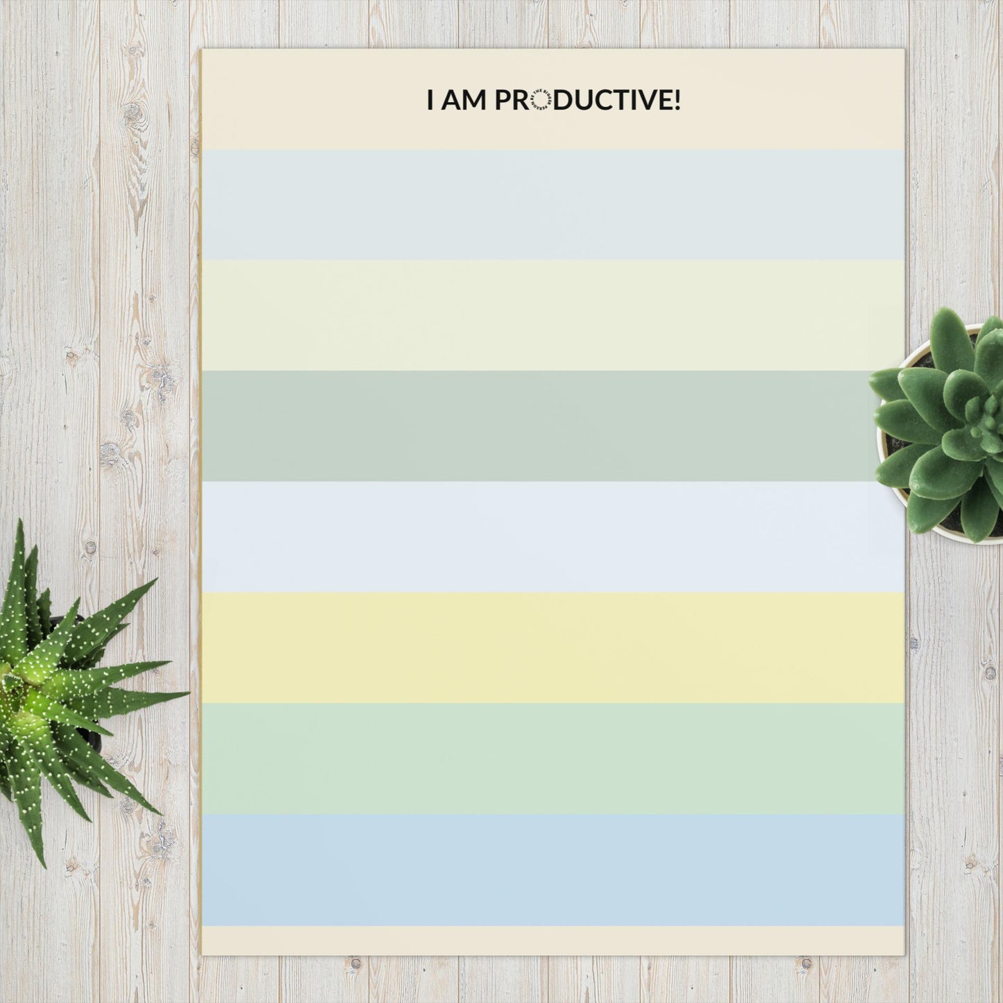 PRODUCTIVE | Letter-Size Affirmation Notepad