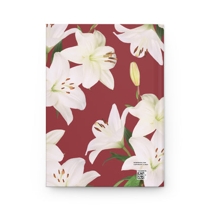 MAROON LILIES | Daily Plans Notebook