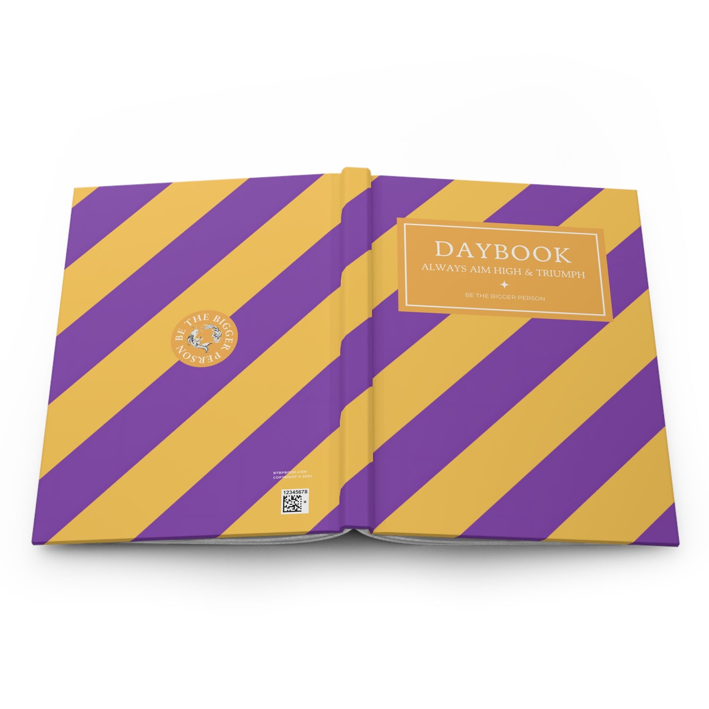 TEAM SPIRIT PURPLE-YELLOW | Diagonal Dual-Colors Daybook