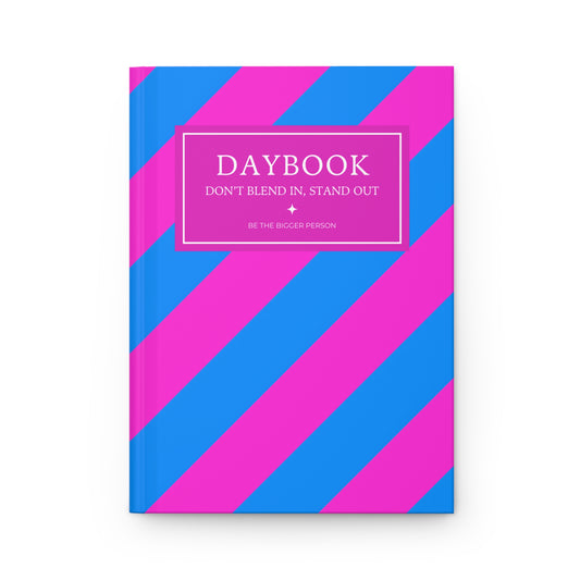 NEON CERULEAN-FUSCIA | Diagonal Dual-Colors Daybook