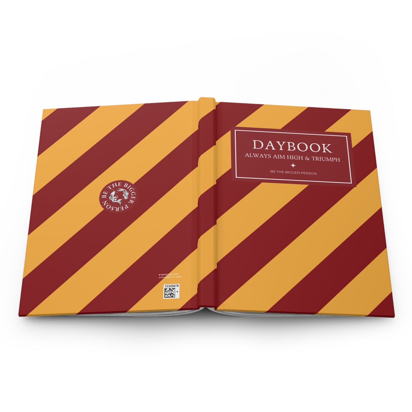 TEAM SPIRIT BURGUNDY-MUSTARD | Diagonal Dual-Colors Daybook