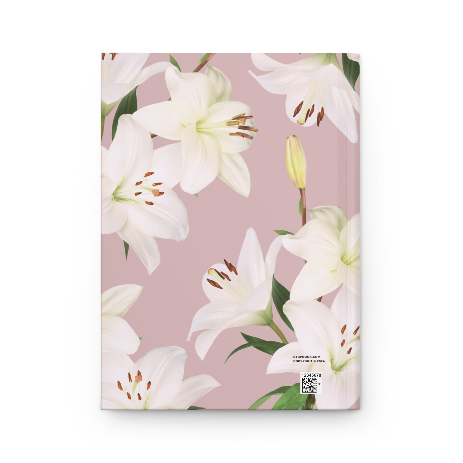 white lilies book DUSTY-ROSE LILIES