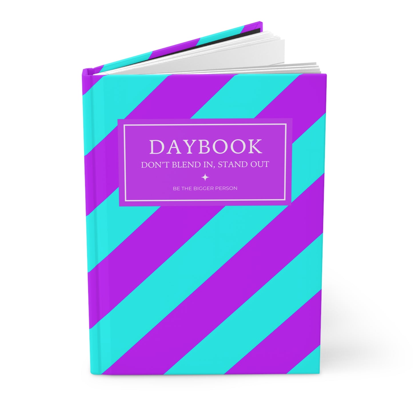 NEON BLUE-PURPLE | Diagonal Dual-Colors Daybook