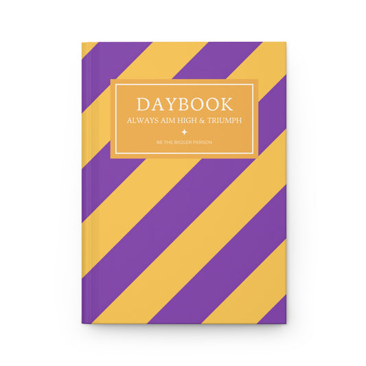 TEAM SPIRIT PURPLE-YELLOW | Diagonal Dual-Colors Daybook