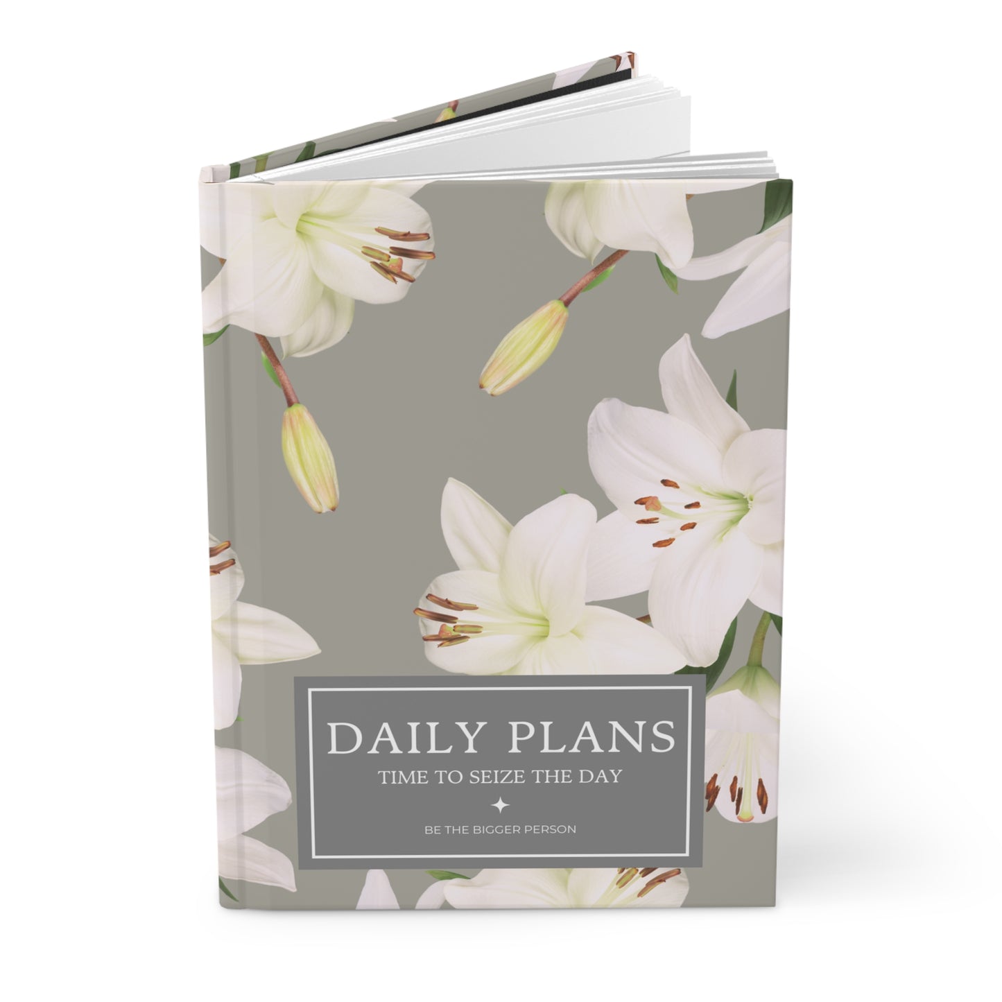 PLATINUM LILIES | Daily Plans Notebook