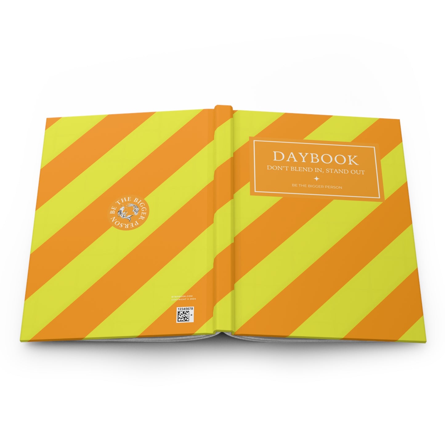 NEON YELLOW-ORANGE | Diagonal Dual-Colors Daybook