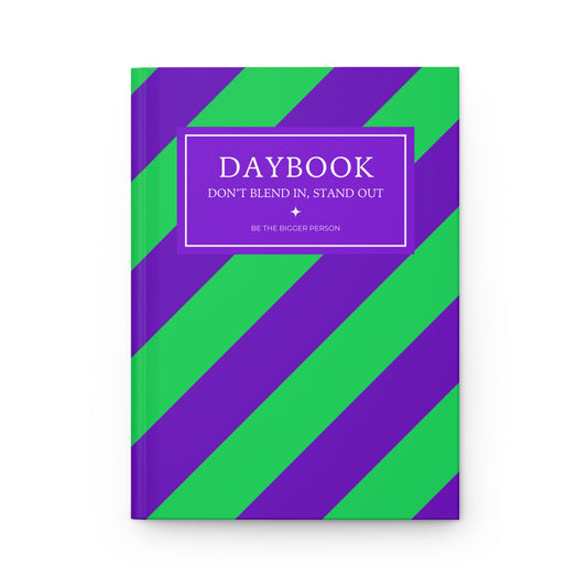 NEON PURPLE-GREEN | Diagonal Dual-Colors Daybook