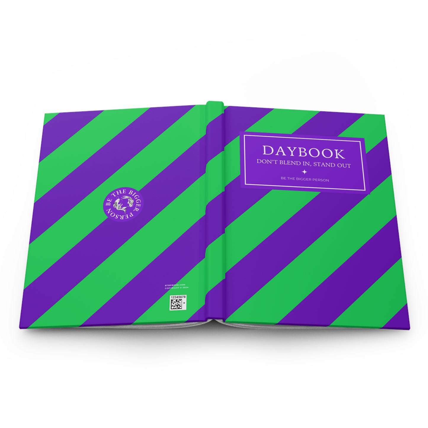 NEON PURPLE-GREEN | Diagonal Dual-Colors Daybook