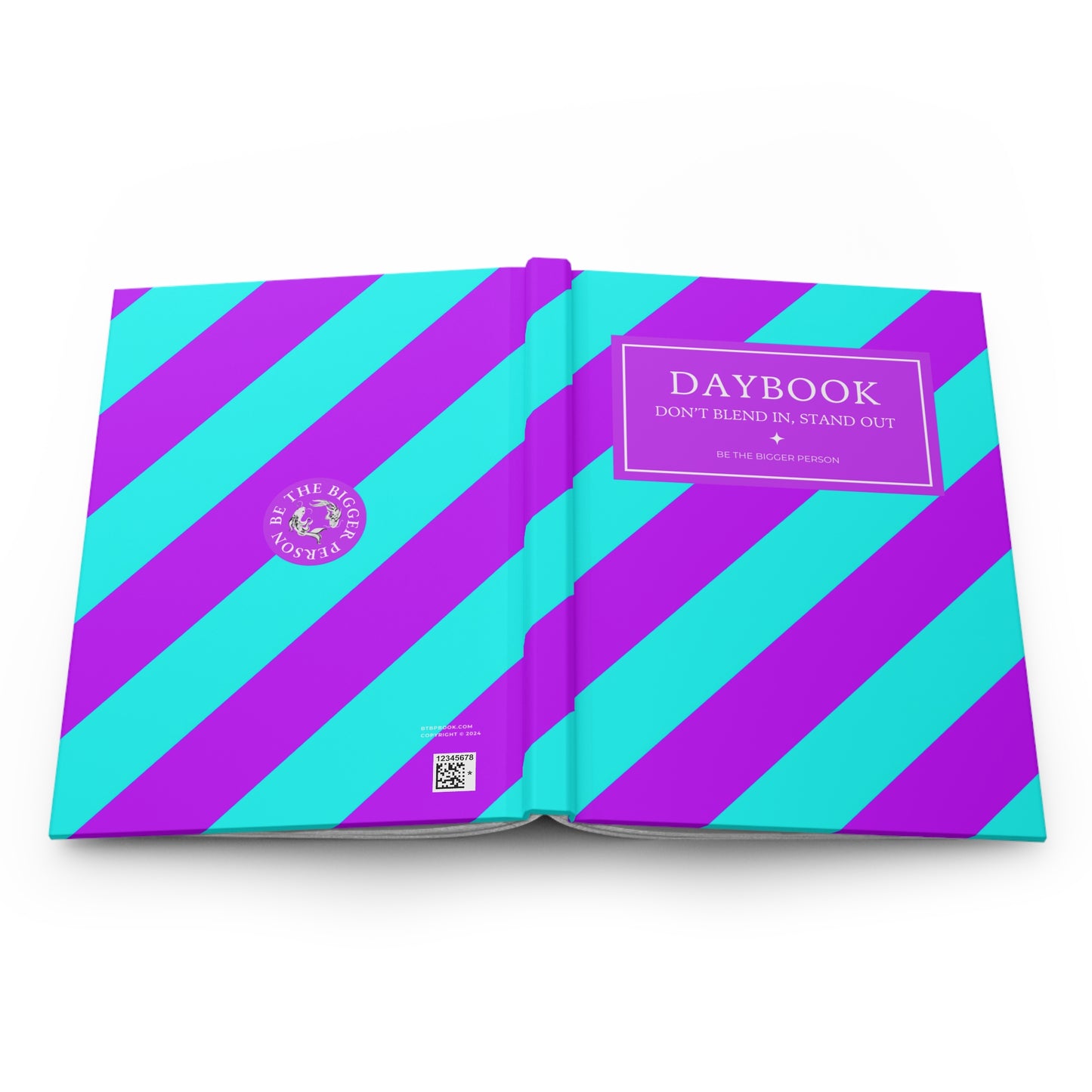 NEON BLUE-PURPLE | Diagonal Dual-Colors Daybook