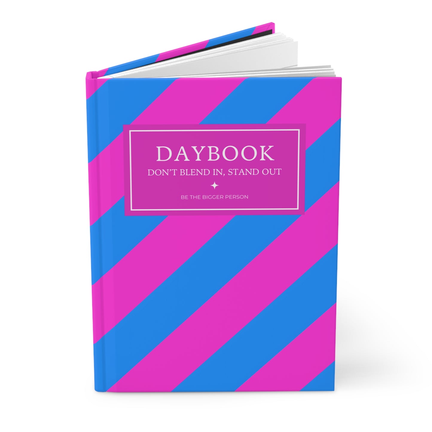 NEON CERULEAN-FUSCIA | Diagonal Dual-Colors Daybook