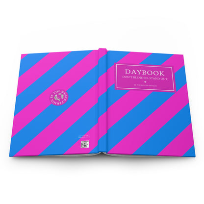 NEON CERULEAN-FUSCIA | Diagonal Dual-Colors Daybook