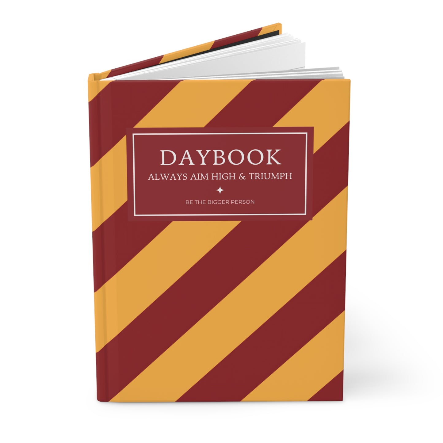 TEAM SPIRIT BURGUNDY-MUSTARD | Diagonal Dual-Colors Daybook