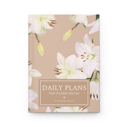 TAUPE LILIES | Daily Plans Notebook