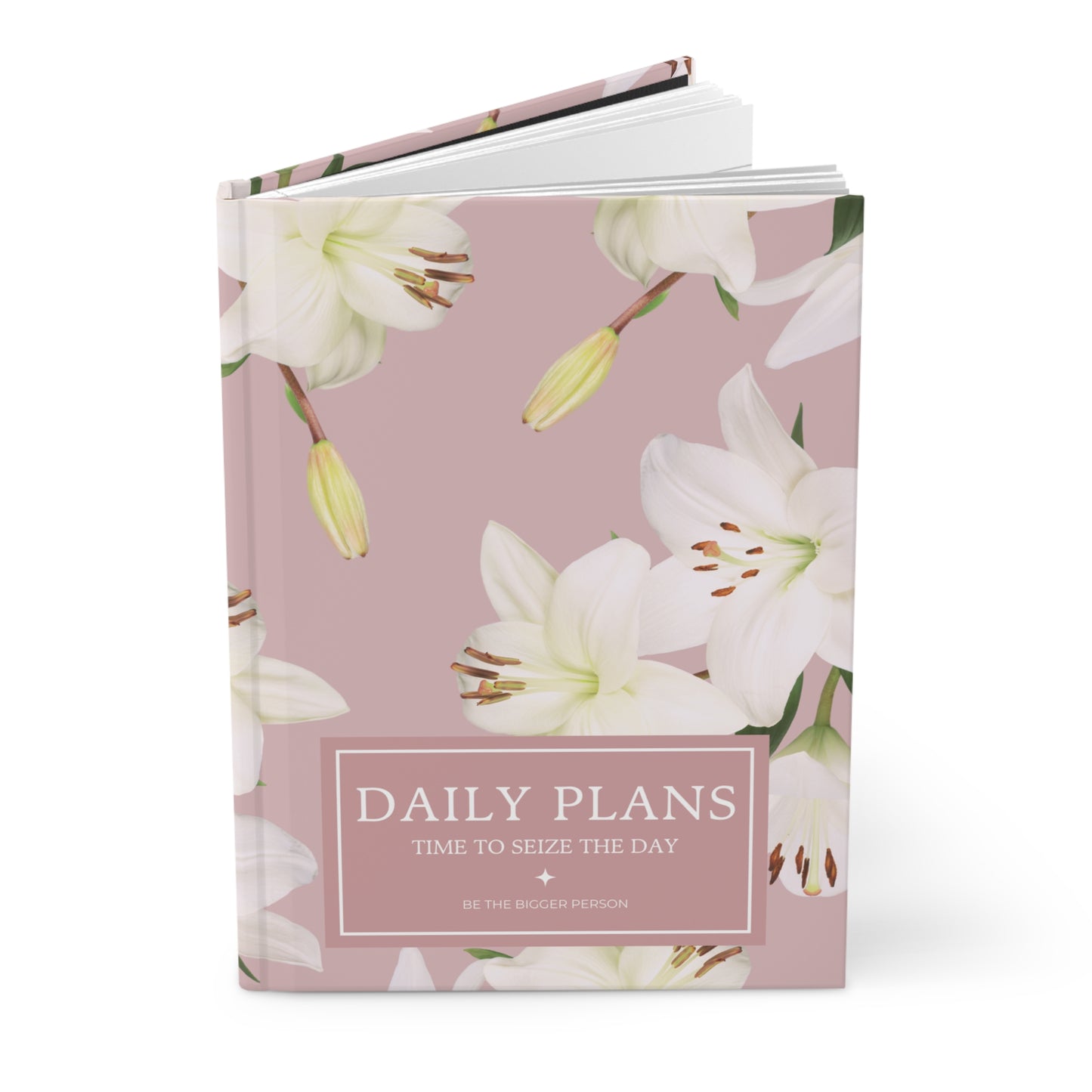 DUSTY-ROSE LILIES | Daily Plans Notebook